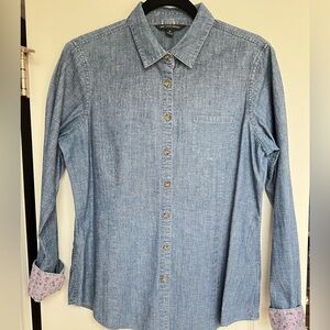 Brooks Brothers 346 Button Down Shirt in Denim Women’s Size 10